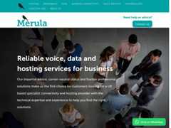 The website screenshot for http://www.merula.net