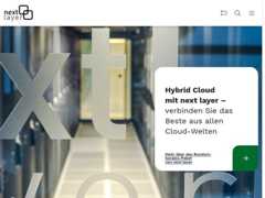 The website screenshot for https://www.nextlayer.at/