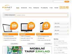 The website screenshot for http://www.fixnet.cz