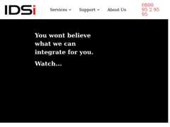 The website screenshot for http://www.idsi.co.uk