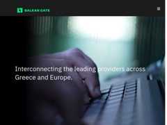 The website screenshot for https://balkangate.com