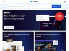 The website screenshot for https://hostnet.nl