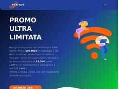 The website screenshot for https://www.hynet.it