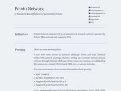 The website screenshot for https://net.potat0.cc/