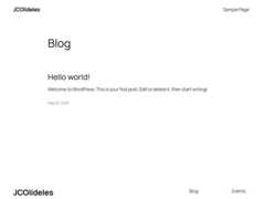 The website screenshot for https://www.jcolideles.com