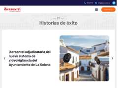 The website screenshot for http://www.ibersontel.com
