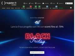 The website screenshot for https://www.register.it