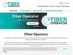 The website screenshot for http://fiber-operator.nl