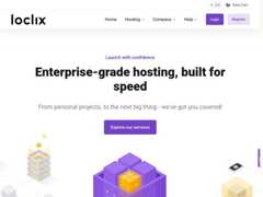 The website screenshot for https://loclix.io/