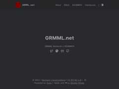 The website screenshot for https://grmml.net