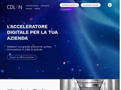 The website screenshot for http://www.cdlan.it