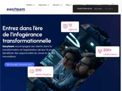 The website screenshot for https://www.easyteam.fr