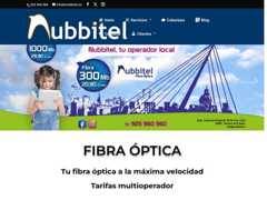 The website screenshot for https://nubbitel.com