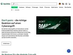 The website screenshot for http://www.bechtle.com