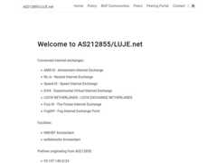 The website screenshot for https://as212855.net