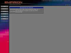 The website screenshot for https://www.empirion.at/