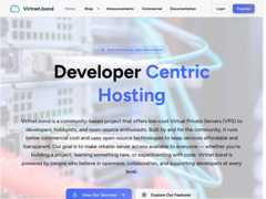 The website screenshot for https://virtnet.bond