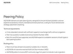 The website screenshot for https://as215638.net