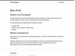 The website screenshot for https://www.duering-andreas.de/