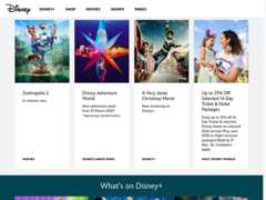 The website screenshot for http://disney.com