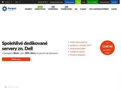 The website screenshot for https://www.forpsi.com