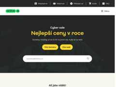 The website screenshot for https://www.active24.cz/