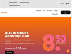 The website screenshot for http://www.leucom.ch