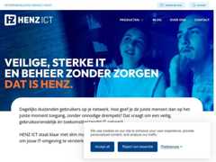 The website screenshot for http://www.henz.nl