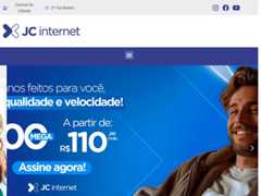 The website screenshot for http://www.jc.net.br