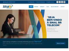 The website screenshot for http://www.sinalbr.com.br