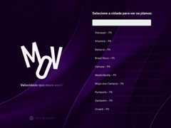 The website screenshot for https://movfibra.com.br/