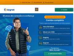 The website screenshot for https://www.ilognet.com.br