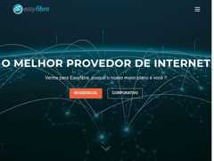 The website screenshot for https://easyfibra.com.br/