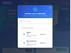 The website screenshot for https://vamotelecom.com.br