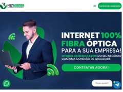 The website screenshot for https://netlideres.com.br