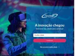 The website screenshot for http://www.fleetnet.com.br