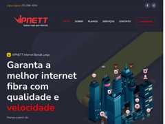 The website screenshot for https://vipnett.net.br/