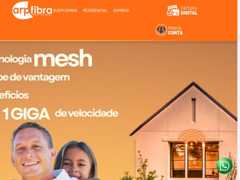 The website screenshot for https://www.arpinternet.com.br