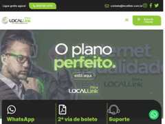 The website screenshot for https://locallink.com.br