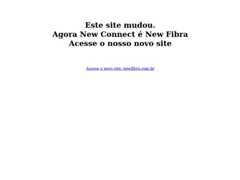 The website screenshot for http://www.newconnectpe.com.br