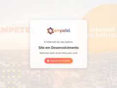 The website screenshot for http://empetel.com.br