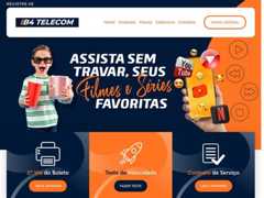 The website screenshot for http://www.b4telecom.net.br