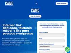 The website screenshot for https://cwmc.com.br