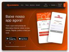 The website screenshot for https://alternativamais.com