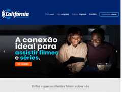 The website screenshot for http://www.californiatelecom.com.br