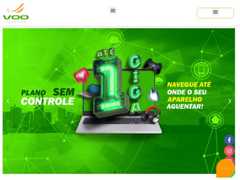 The website screenshot for https://vootelecom.com.br