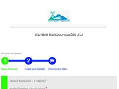 The website screenshot for http://www.seafiber.com.br