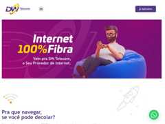 The website screenshot for http://dwcyber.com.br