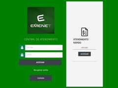 The website screenshot for http://emenet.com.br