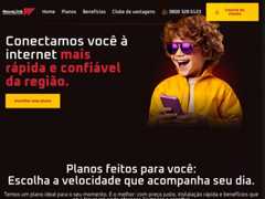 The website screenshot for http://www.novalink.com.br